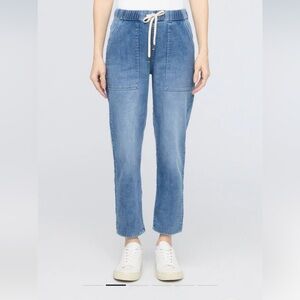 DU/ER elastic waist pants women’s size L Light Harbour Pant